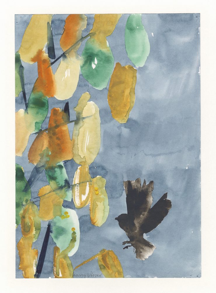 Harry Visser | Vogeltje | aquarel verkocht