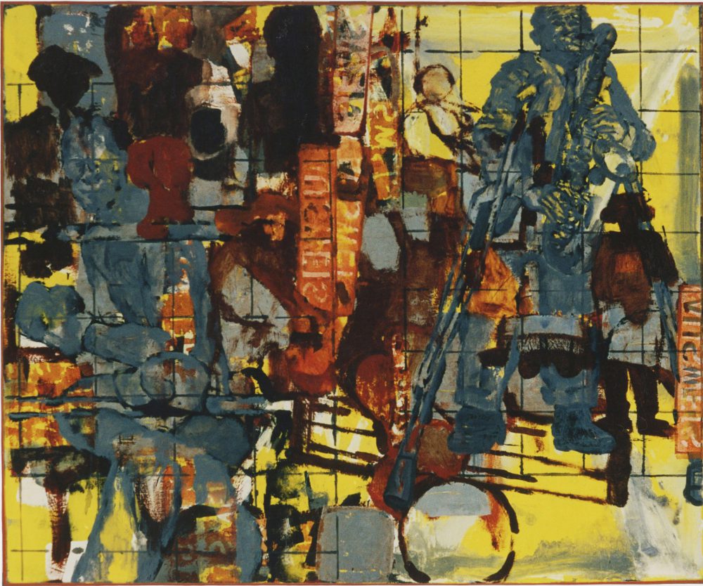 Harry Visser | Arnett Cobb's hemelvaart 2 | olieverf | 125 x 100 cm