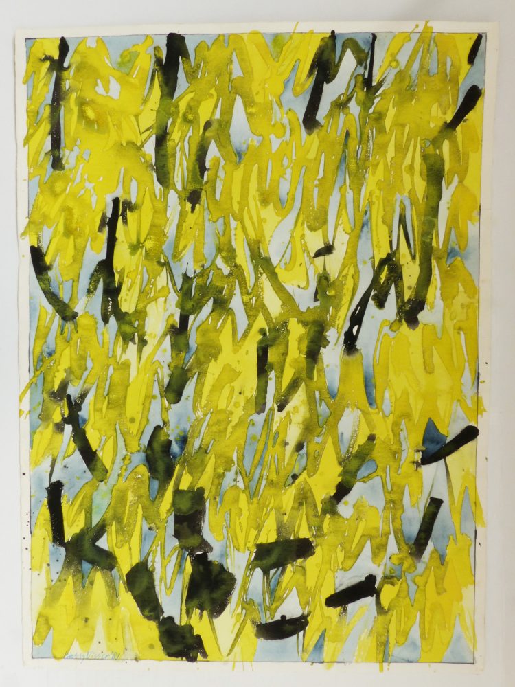 Harry Visser | Gele bladeren 1 | aquarel