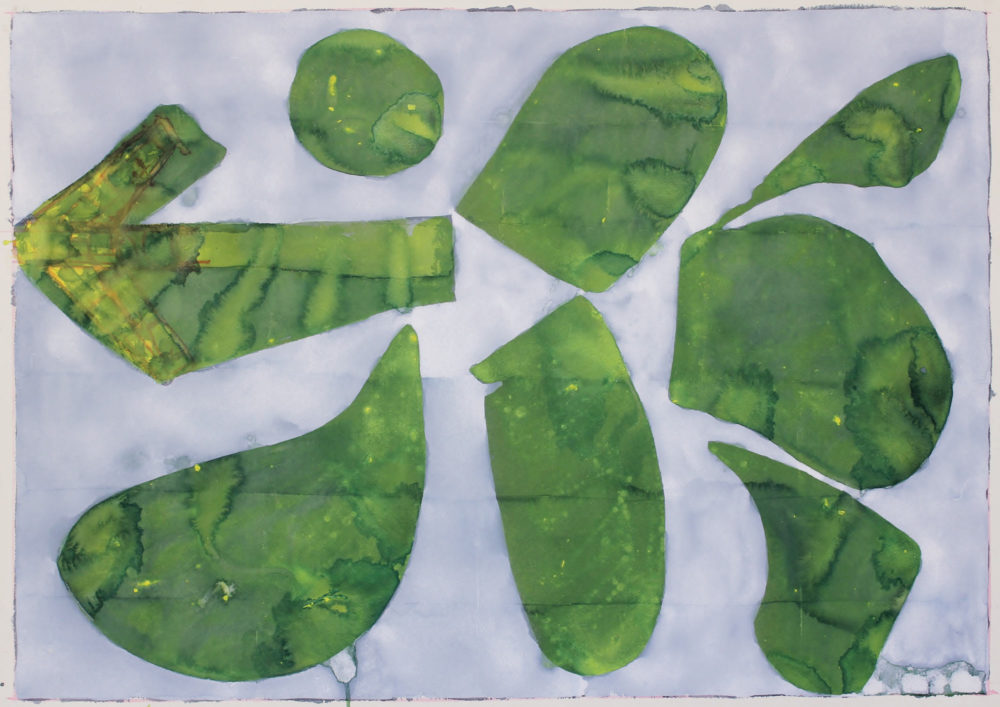 Harry Visser 138-abstract-met-groene-vorm-2